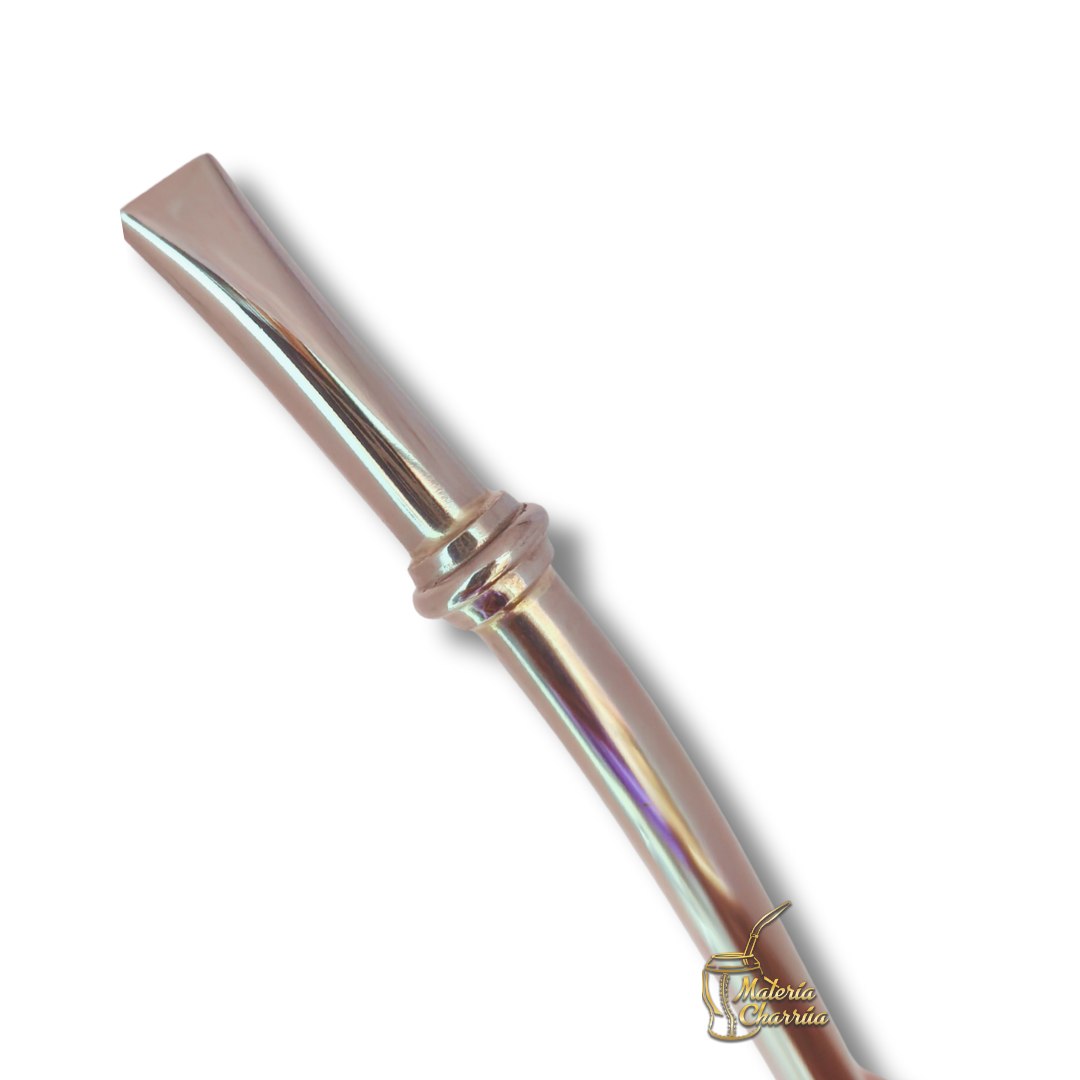 Bombilla Alpaca Corta Lisa Anillo - Imagen 9