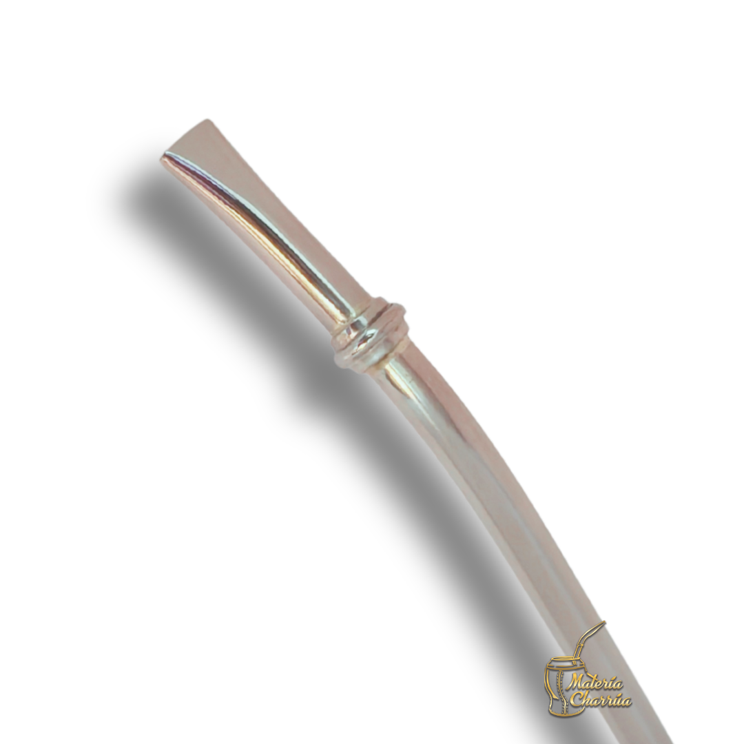 Bombilla Alpaca Corta Lisa Anillo - Imagen 6