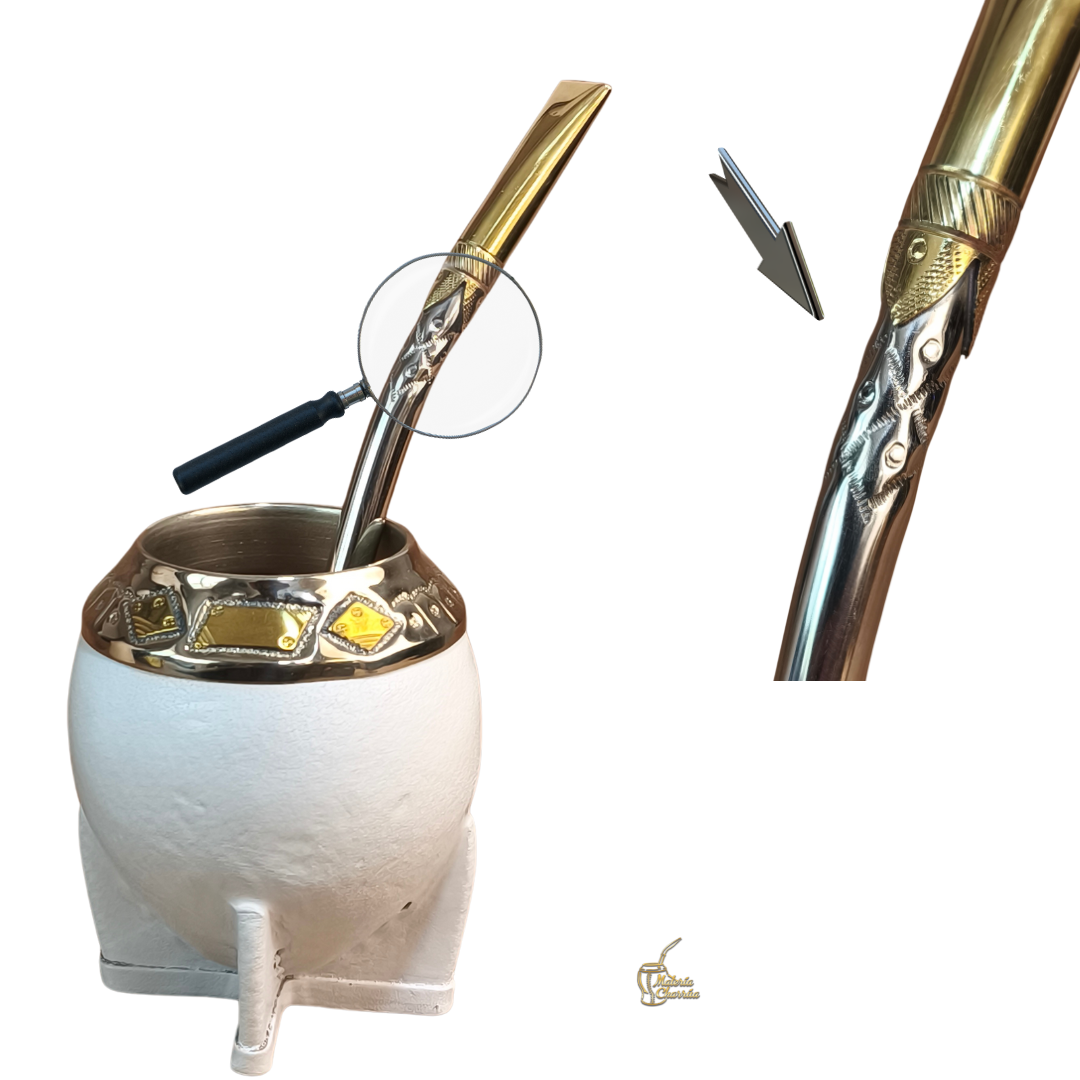 Bombillón Alpaca - Pico Rey - Chupete Bronce - Imagen 14