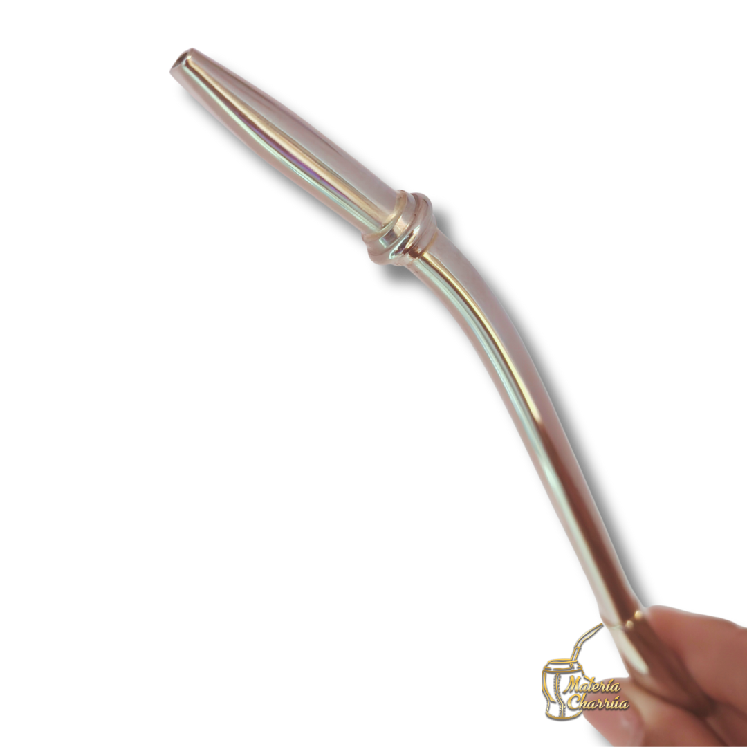 Bombilla Alpaca Corta Lisa Anillo