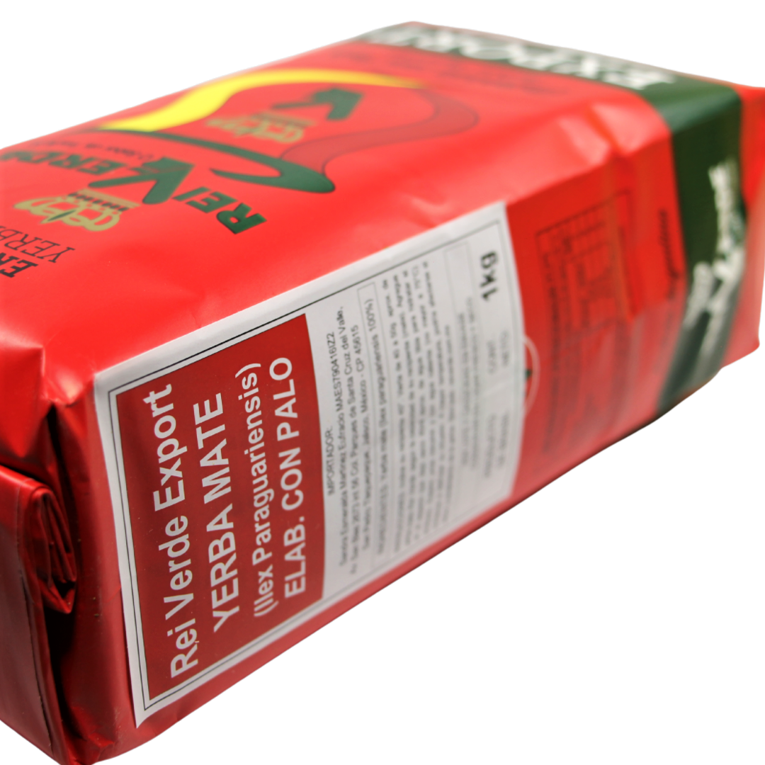 Yerba Mate - Rei Verde Con Palo 1kg - Imagen 4