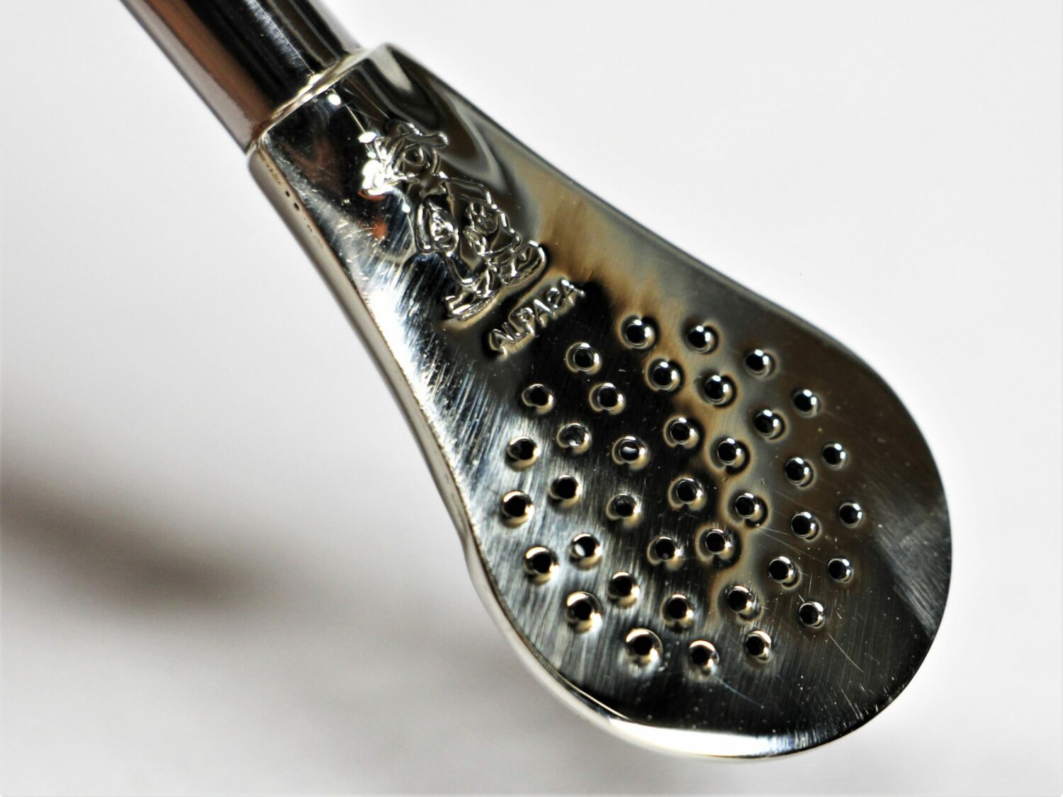 Bombilla Alpaca Corta Lisa Anillo - Imagen 5