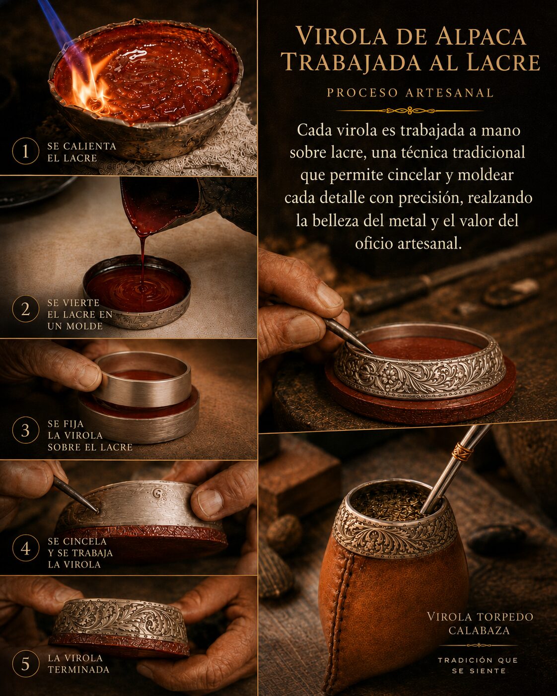 Torpedo CUERO CRUDO- LACRE - EXCLUSIVO GAUCHO - Imagen 26