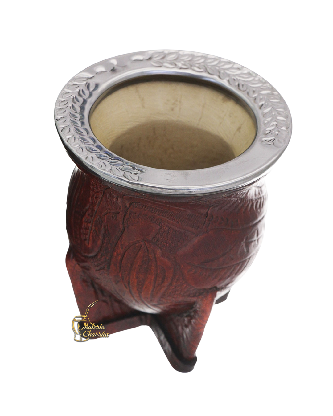 Camionero Uruguayo - Cuero Labrado Virola Cincelada