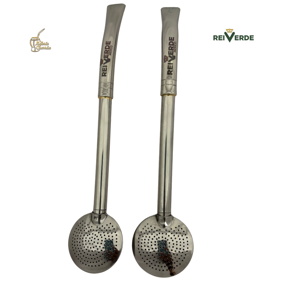 Bombillón Acero - Filtro Lenteja - Pico de Loro y Semicurva